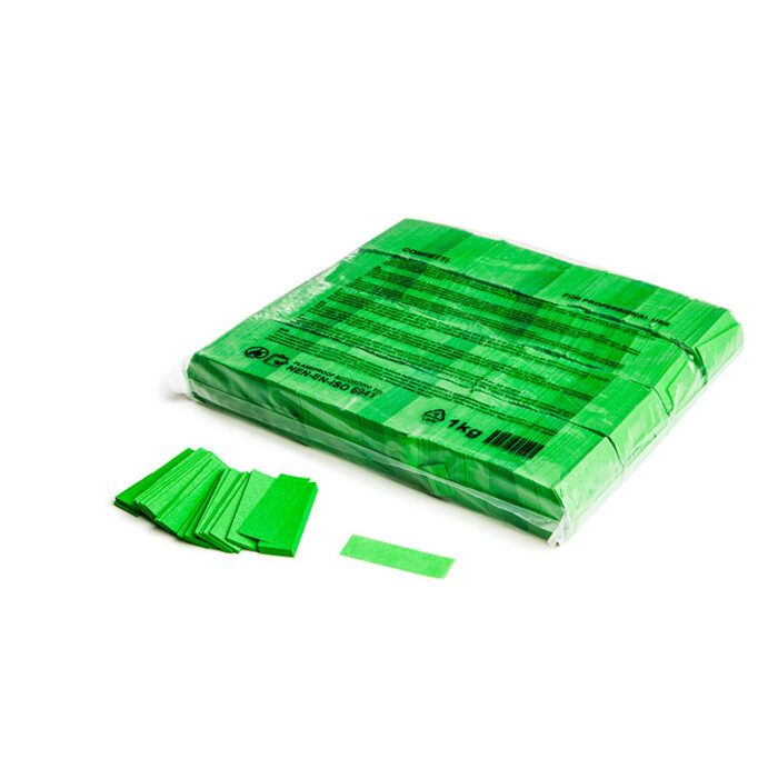 MagicFX - Slowfall confetti rectangles 55 x 17 mm - Light Green